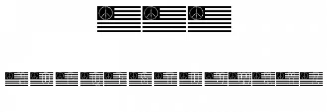 KR A Time For Peace Font OTHER CHARS