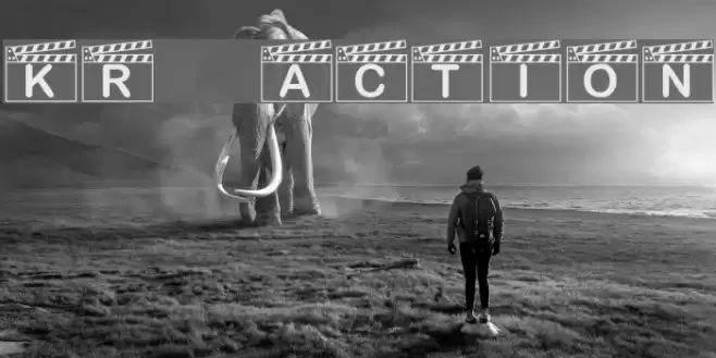 KR Action! Font examples