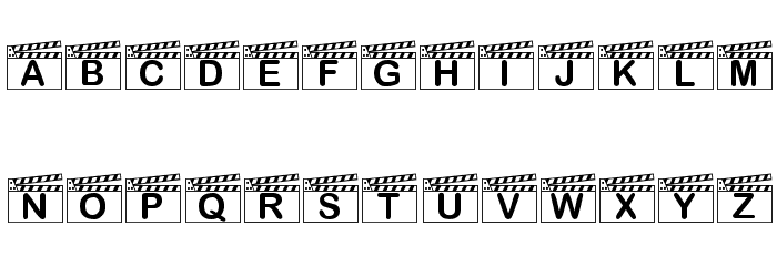 KR Action! Font LOWERCASE