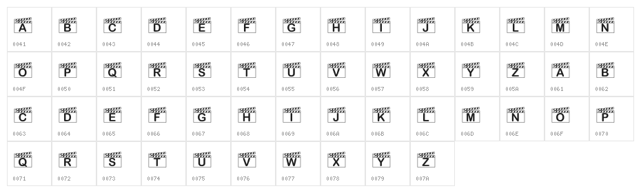 KR Action! Character Map