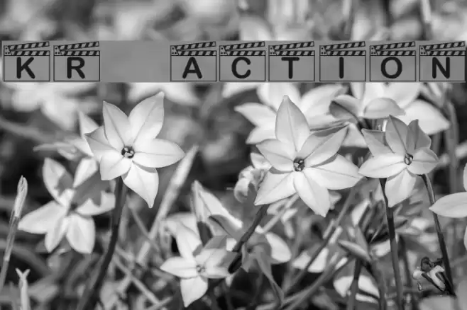 KR Action! Font examples