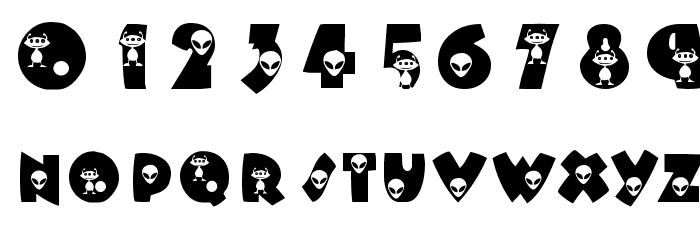 KR Alien Font OTHER CHARS