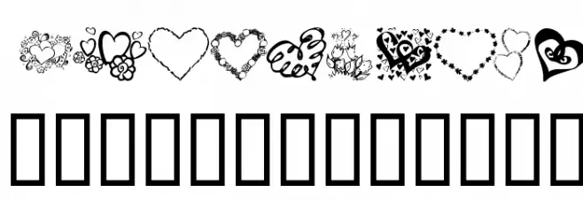 KR All About The Heart Fonte MAIÚSCULAS