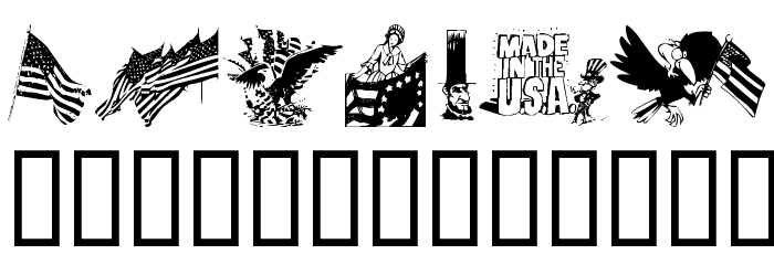 KR All American Font LOWERCASE