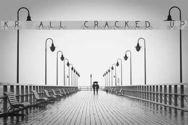 KR All Cracked Up Font examples