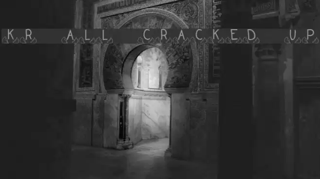 KR All Cracked Up Font examples