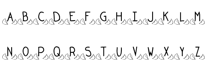 KR All Cracked Up Font LOWERCASE