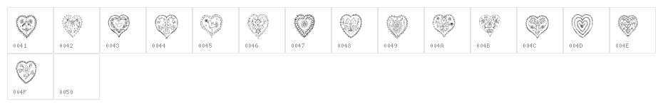 KR All Heart Character Map