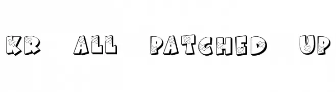 KR All Patched Up  Скачать бесплатные шрифты