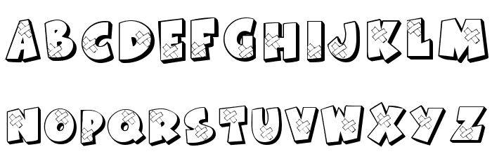 KR All Patched Up Font LOWERCASE