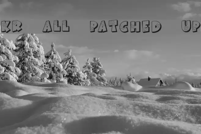 KR All Patched Up Font examples