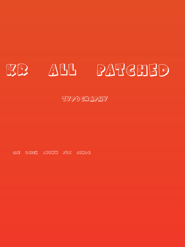 KR All Patched Up Poster