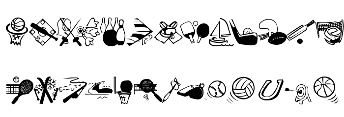 KR All Sport Font OTHER CHARS