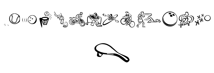 KR All Sport Font LOWERCASE