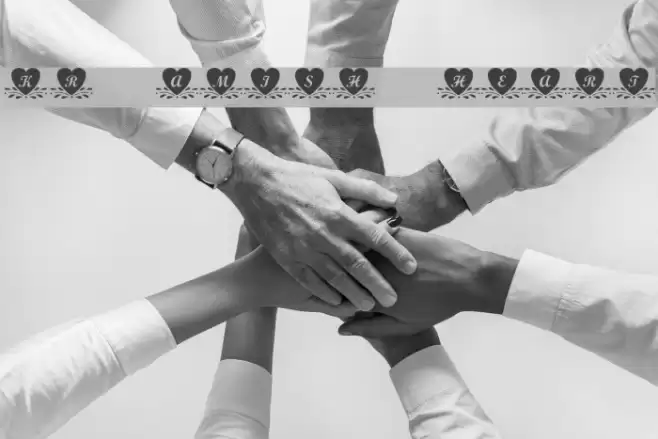 KR Amish Heart Font examples