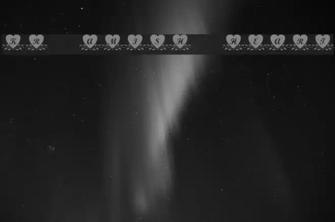 KR Amish Heart Font examples