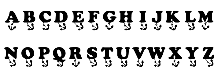 KR Anchors Away Font LOWERCASE