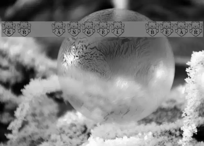 KR Angel Bear Font examples