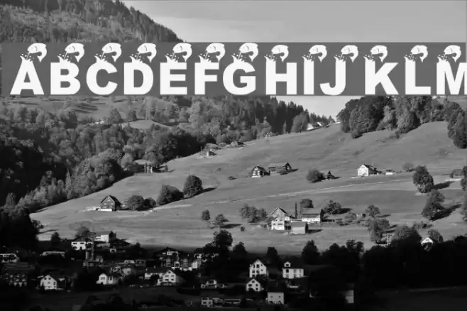 KR Angler Font examples