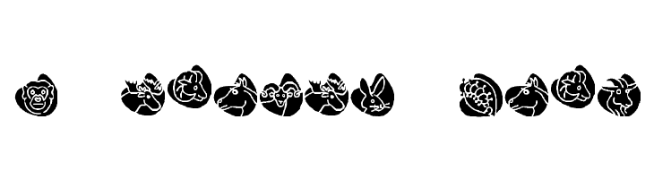 KR Animal Dings Font
