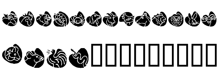 KR Animal Dings Font OTHER CHARS