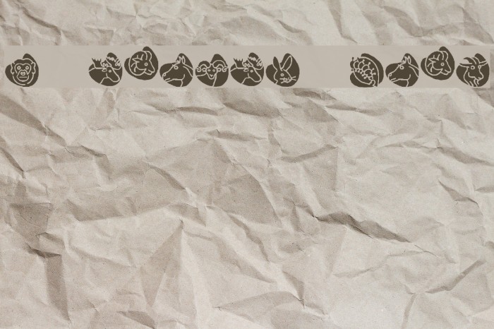 KR Animal Dings Font examples