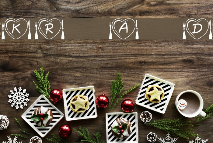 KR Anniversary Dinner Font examples
