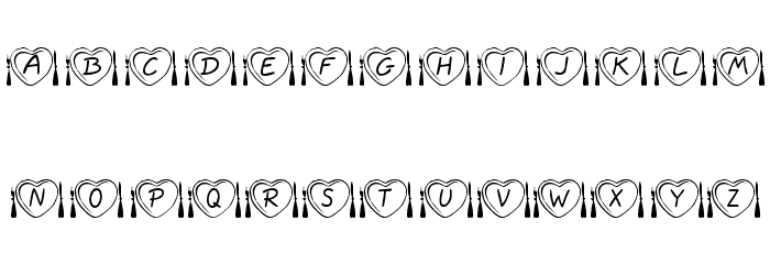 KR Anniversary Dinner Font LOWERCASE