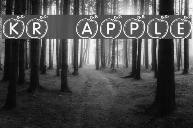 KR Apple Font examples