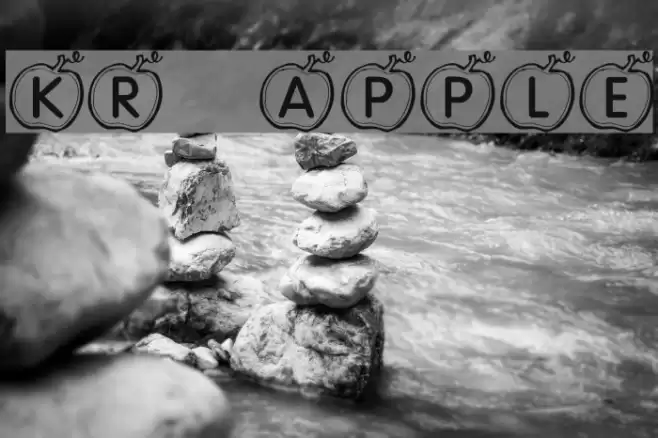 KR Apple Font examples