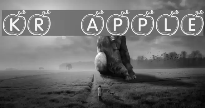 KR Apple Font examples
