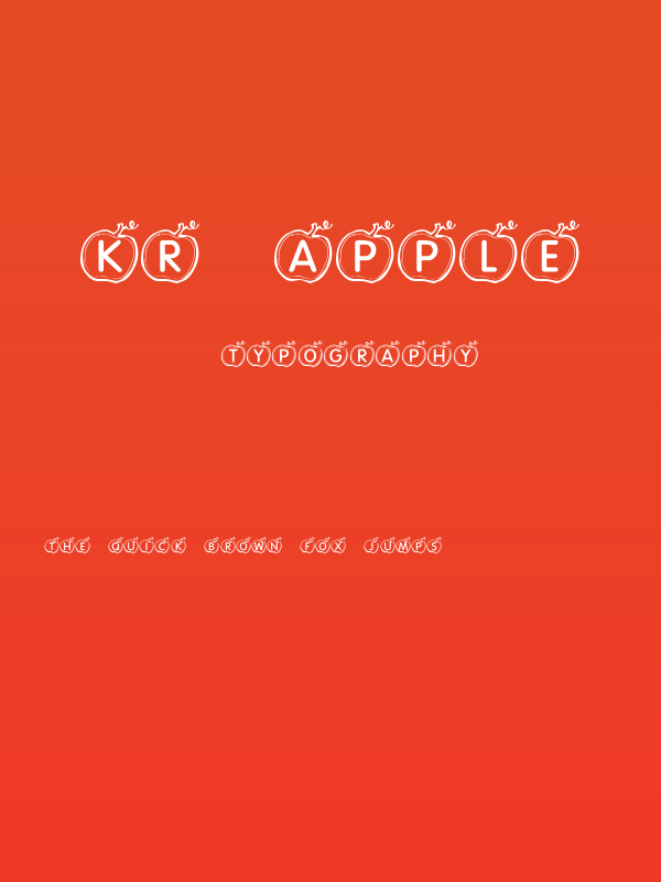 KR Apple Poster