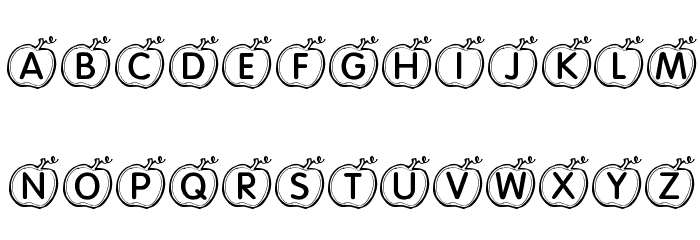 KR Apple Font LOWERCASE