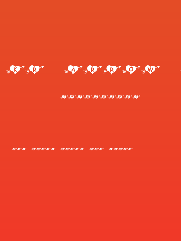 KR Arrow Heart Poster