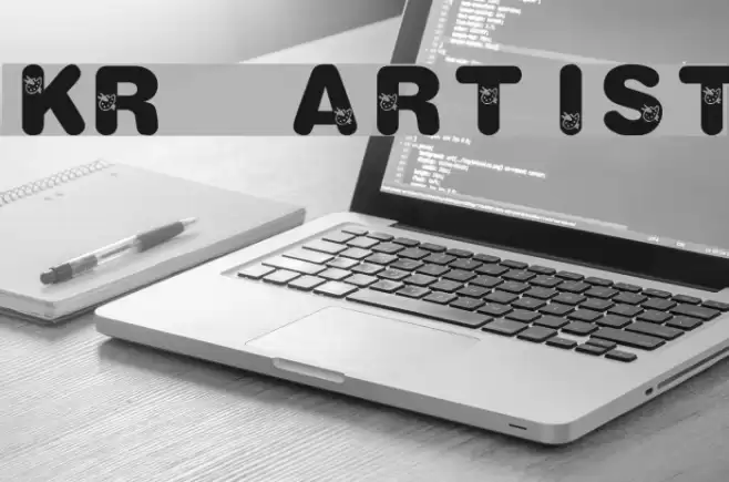 KR Artist Font examples