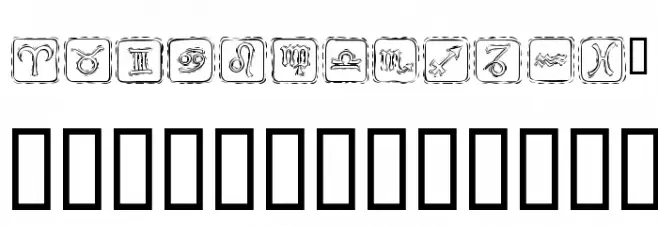 KR Astro 1 Font OTHER CHARS