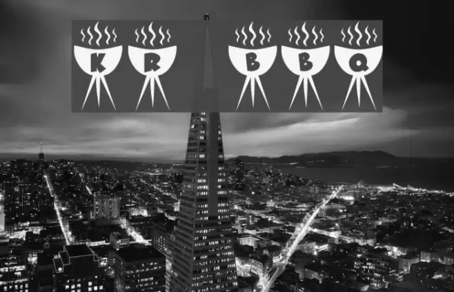 KR BBQ Font examples