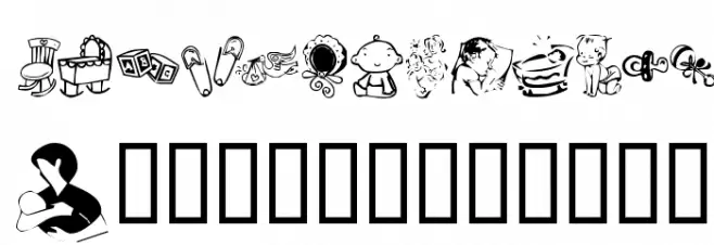 KR Baby Love Font OTHER CHARS