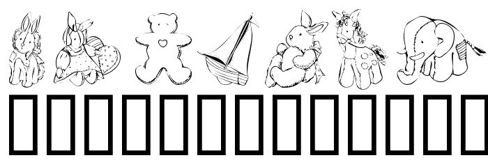 KR Baby's Favorites Font LOWERCASE