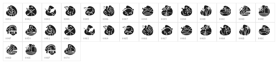 KR Back On The Farm Character Map