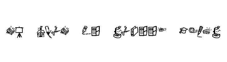 KR Back To School Dings  font caratteri gratis