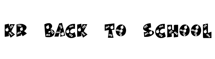 KR Back To School  Free Fonts Download