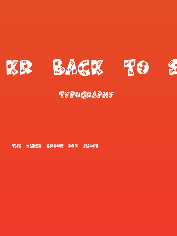KR Back To School Poster