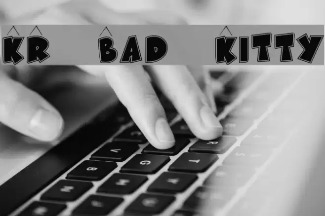 KR Bad Kitty Font examples