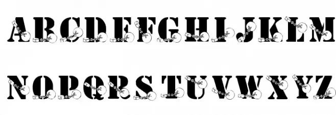 KR Ball N Chain Font OTHER CHARS