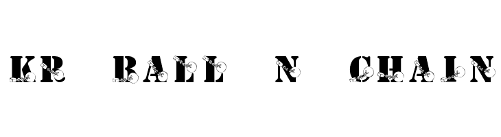 KR Ball N Chain Font