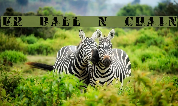 KR Ball N Chain Font examples