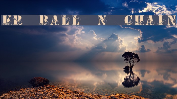 KR Ball N Chain Font examples