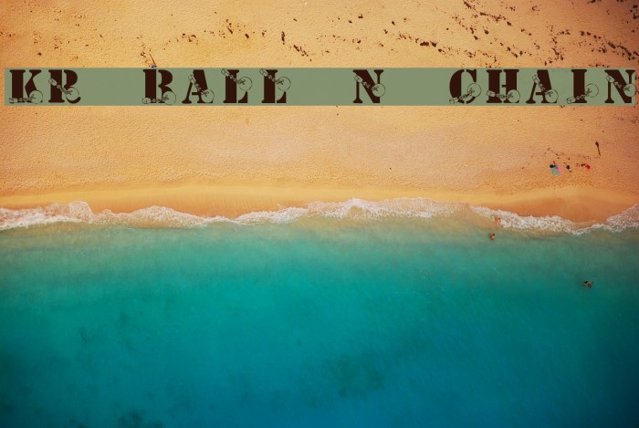 KR Ball N Chain Font examples