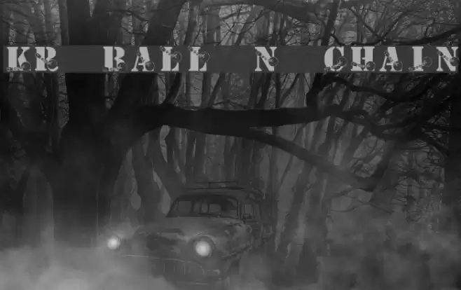 KR Ball N Chain Font examples
